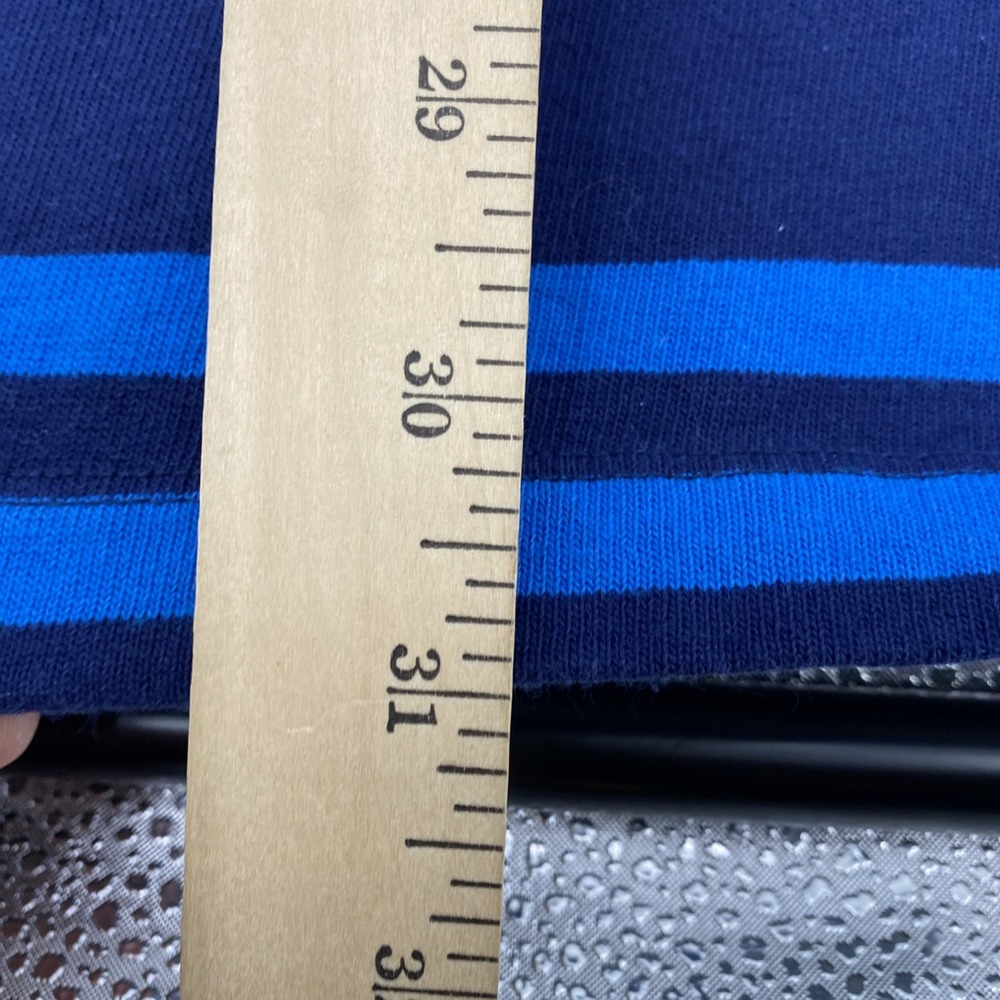Lands End Rugby Shirt Mens XXL Blue Striped Preppy Ivy Classic Casual 2XL - Picture 8 of 11